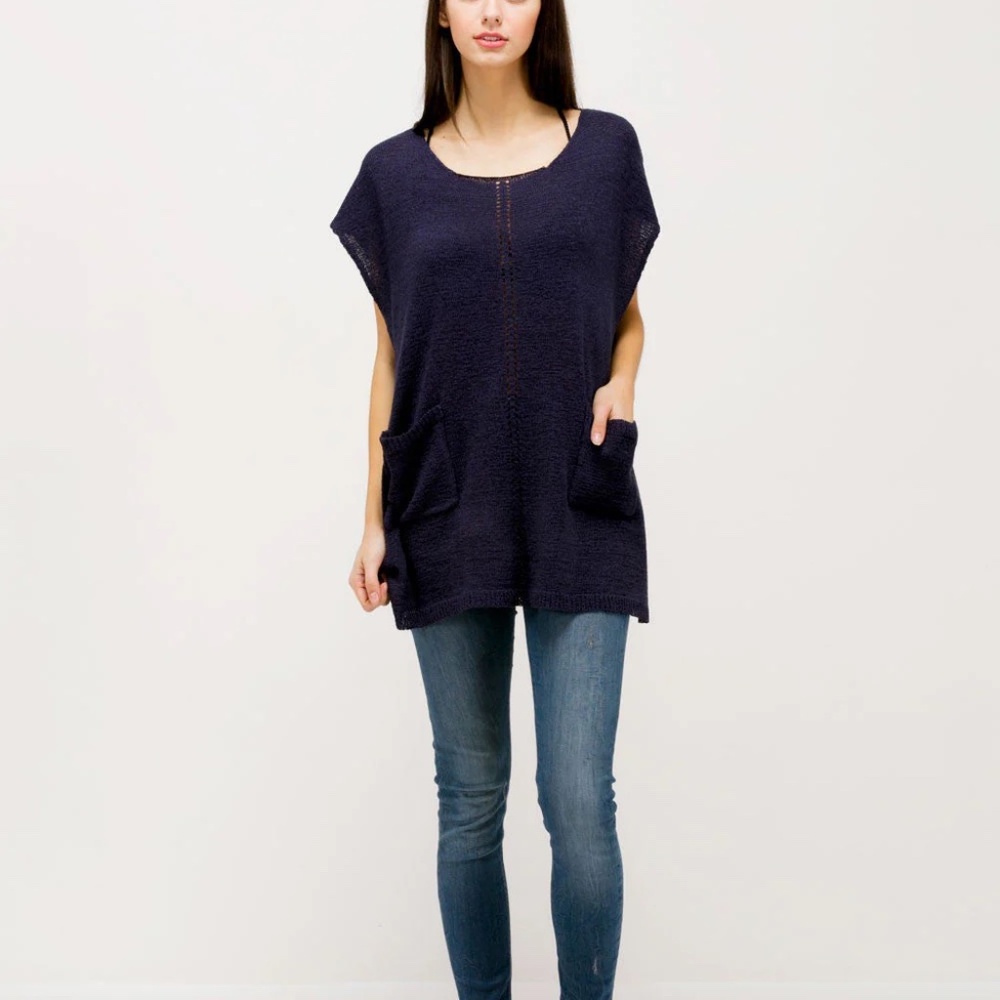 Knit Pocket Beach Cover Up